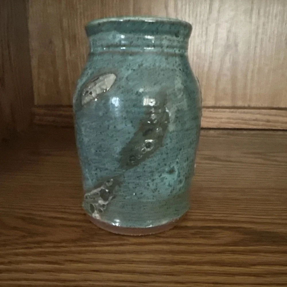Vintage Studio Pottery Vase Organic Modern Intentional Rugged Primitive Design